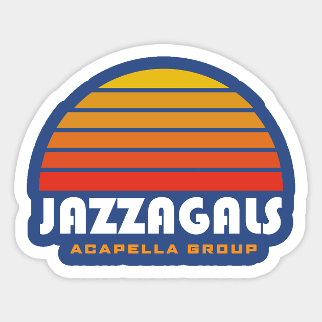Jazzagals Acapella Group Schitts Creek Sticker by PodDesignShop